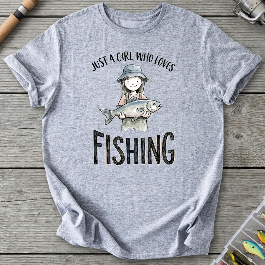 Fishing Girl Bucket Hat T-Shirt