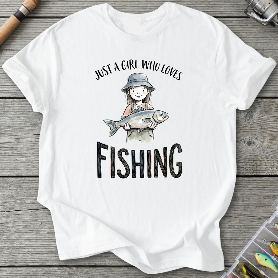 Fishing Girl Bucket Hat T-Shirt