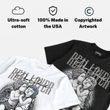 White Metallic 5s DopeSkill T-Shirt Real Lover Graphic