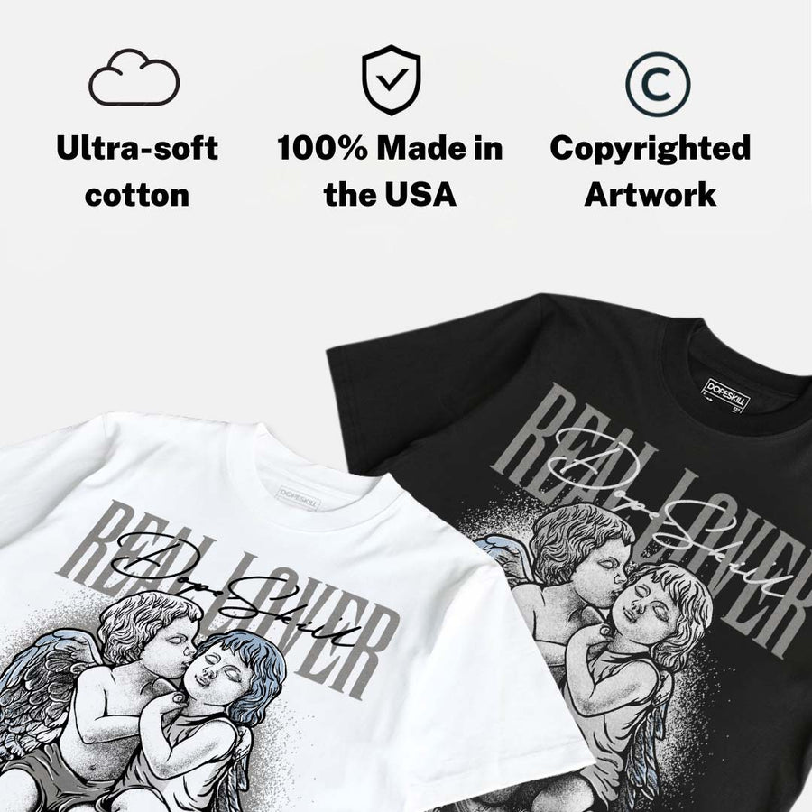 White Metallic 5s DopeSkill T-Shirt Real Lover Graphic