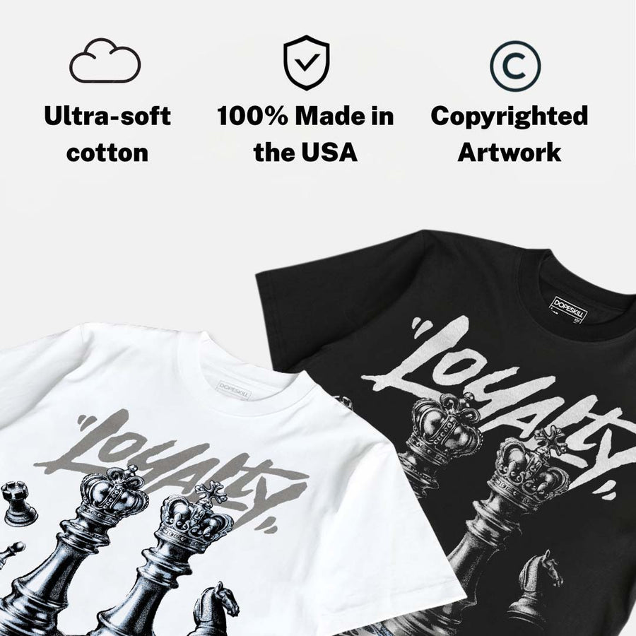 White Metallic 5s DopeSkill T-Shirt Loyalty Graphic