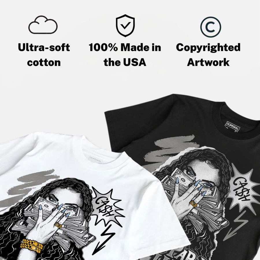 White Metallic 5s DopeSkill T-Shirt NPC Graphic
