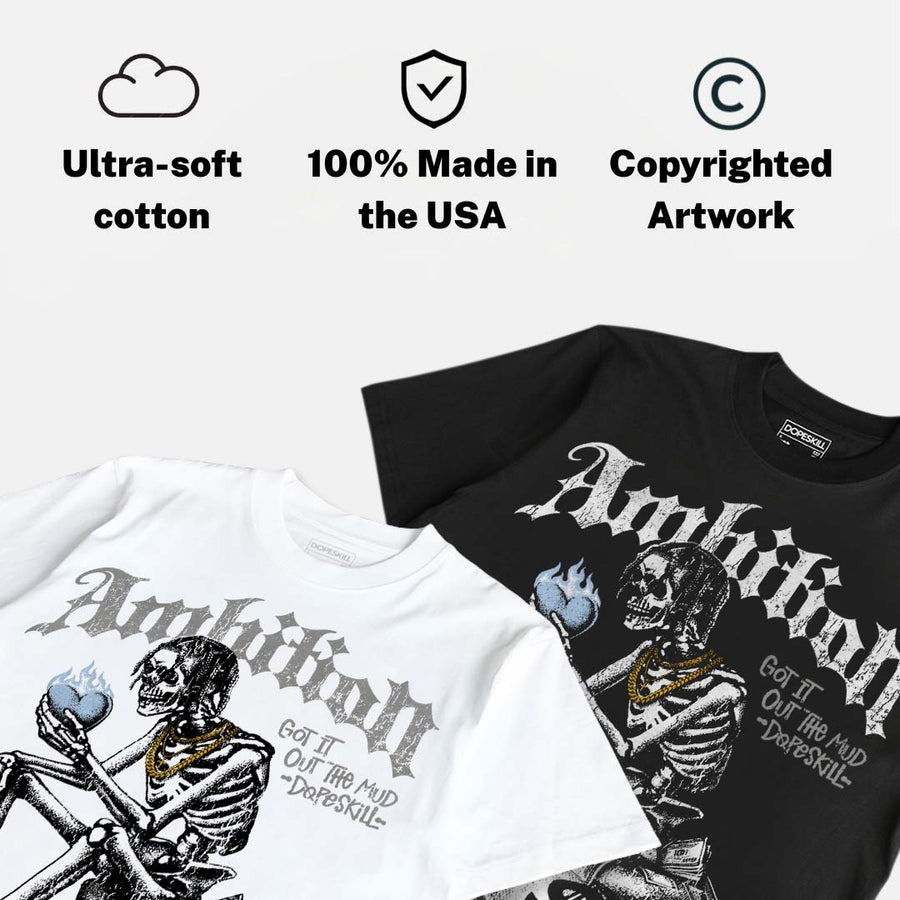 White Metallic 5s DopeSkill T-Shirt Ambition Graphic