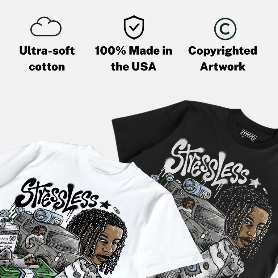 White Metallic 5s DopeSkill T-Shirt Stressless Graphic
