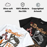 'Orange Citrus' 3s DopeSkill T-Shirt Broken Bones Graphic