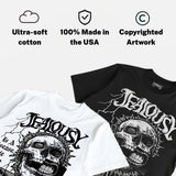 White Metallic 5s DopeSkill T-Shirt Jealousy Graphic