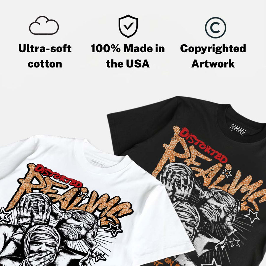 'Orange Citrus' 3s DopeSkill T-Shirt Distorted Realms Graphic