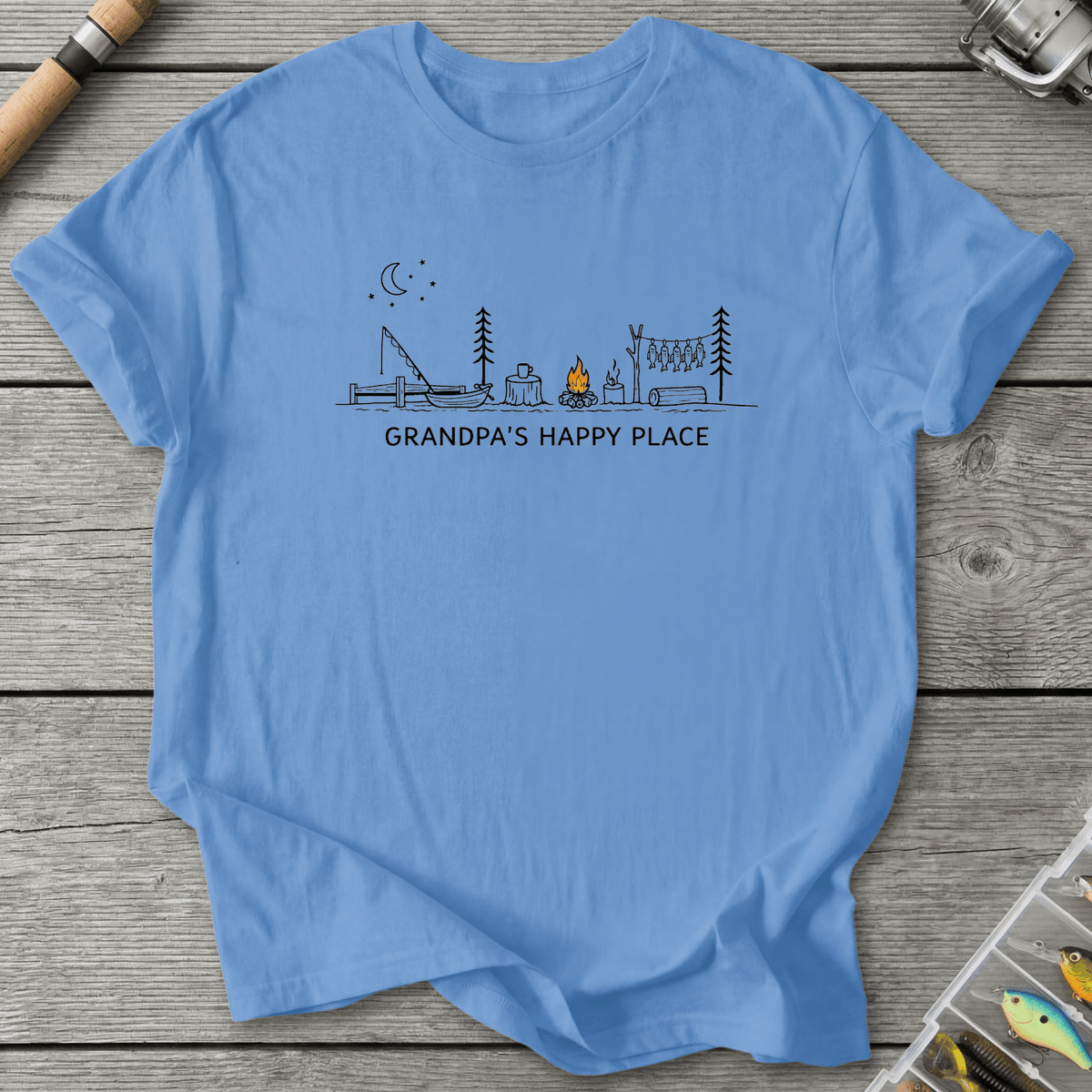 Grandpa Happy Place T-Shirt