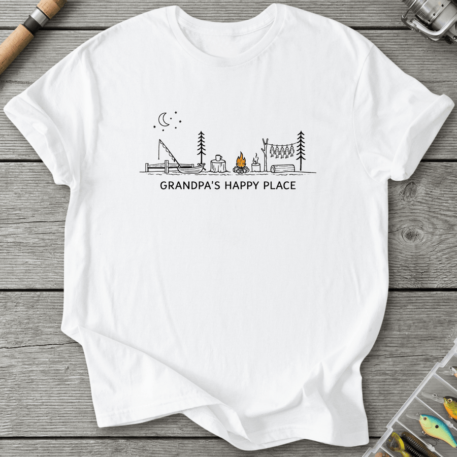 Grandpa Happy Place T-Shirt