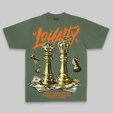 Green Oversize Print 'Loyalty' DopeSkill Graphic T-shirt