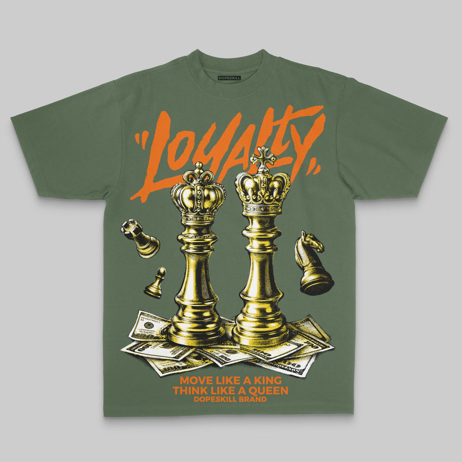 Green Oversize Print 'Loyalty' DopeSkill Graphic T-shirt
