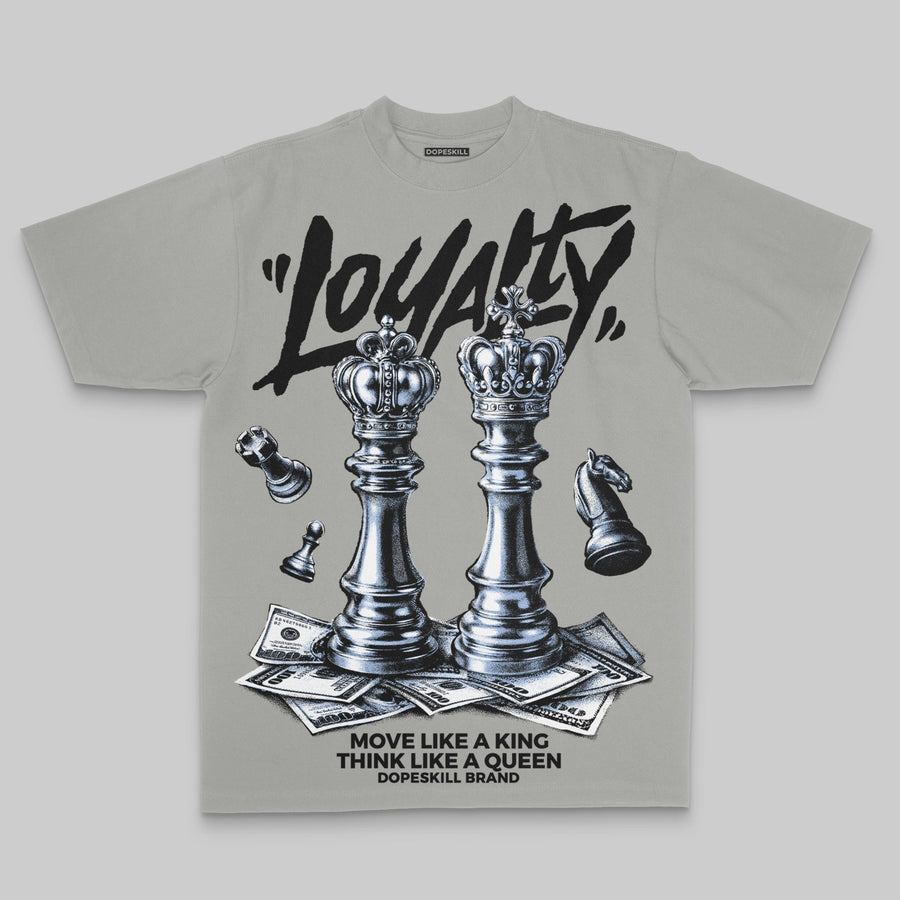 Grey Oversize Print 'Loyalty' DopeSkill Graphic T-shirt