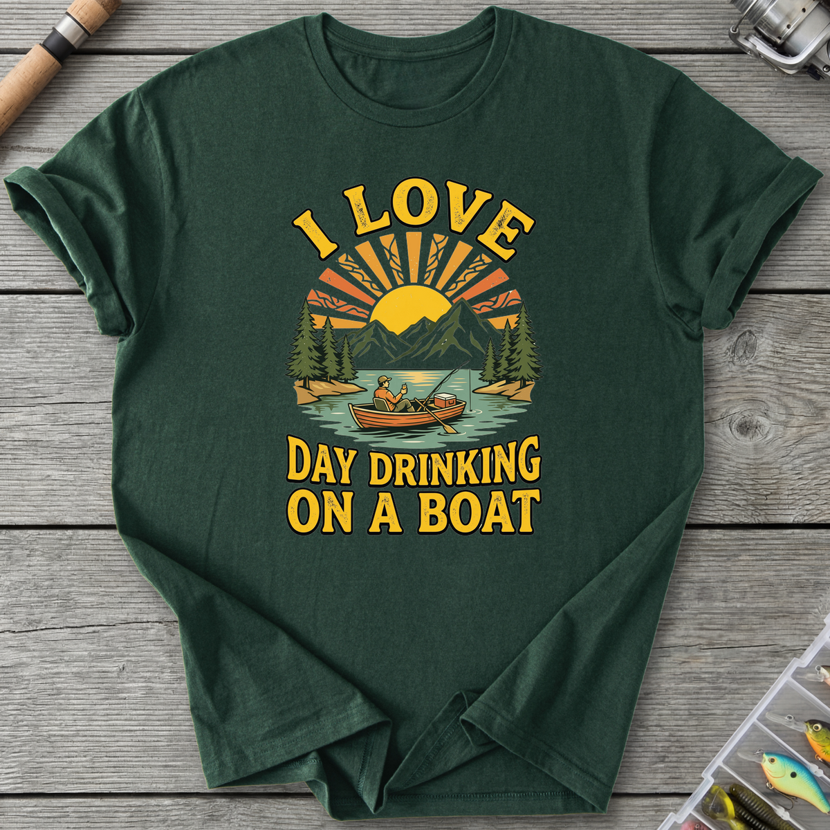 I Love Day Drinking On A Boat T-Shirt