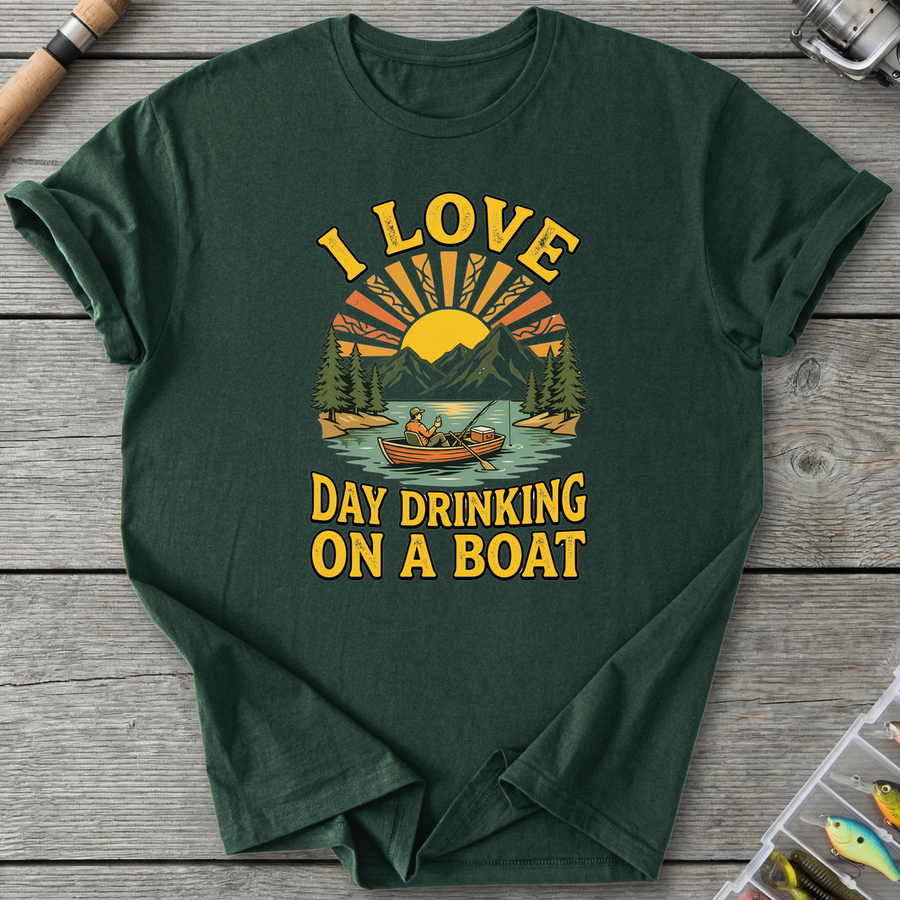 I Love Day Drinking On A Boat T-Shirt