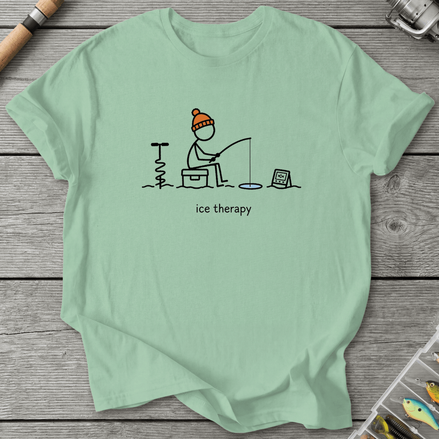 Ice Fishing Therapy T-Shirt