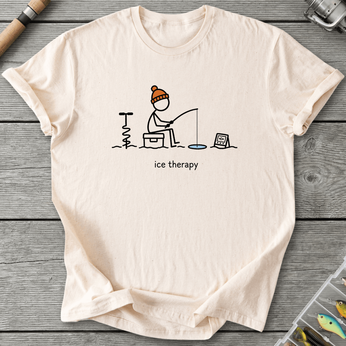 Ice Fishing Therapy T-Shirt