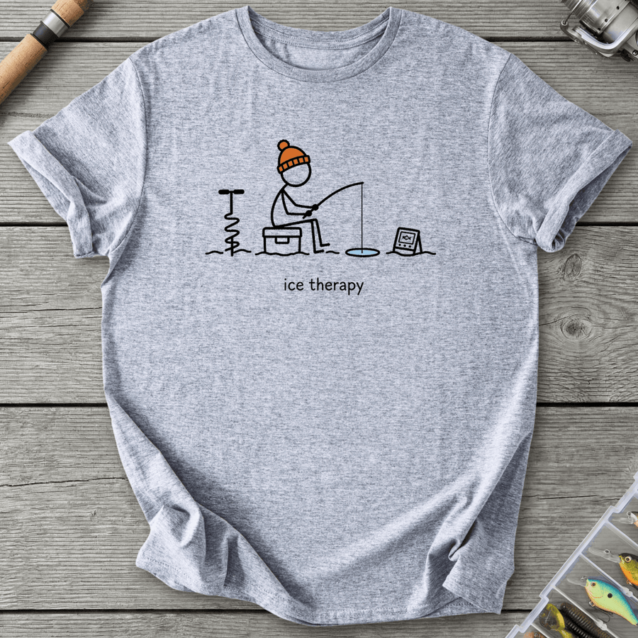 Ice Fishing Therapy T-Shirt