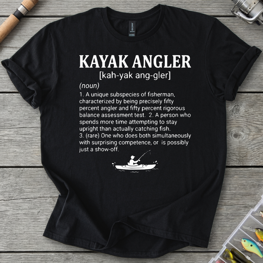 Kayak Angler Dictionary Definition T-Shirt