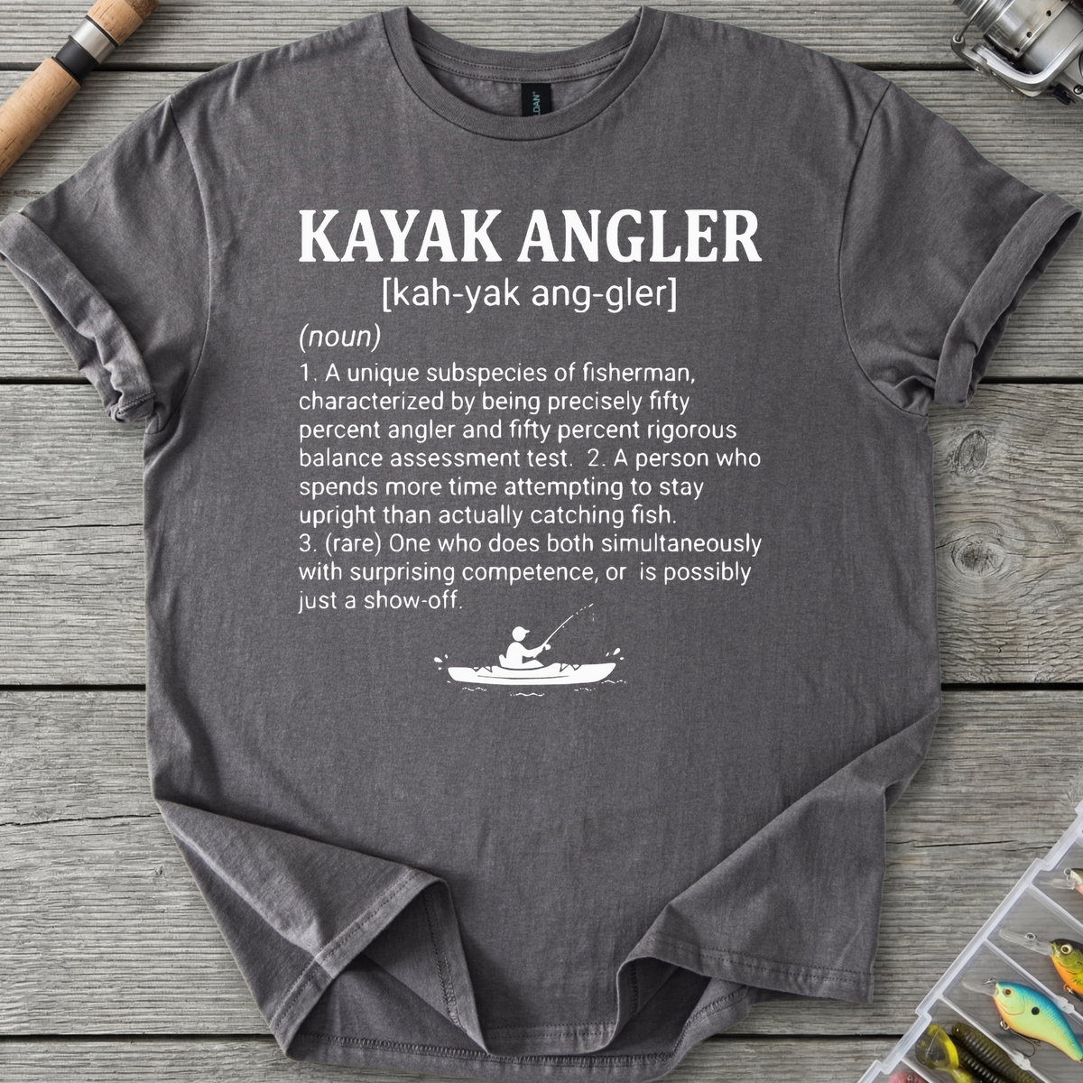 Kayak Angler Dictionary Definition T-Shirt