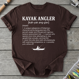 Kayak Angler Dictionary Definition T-Shirt