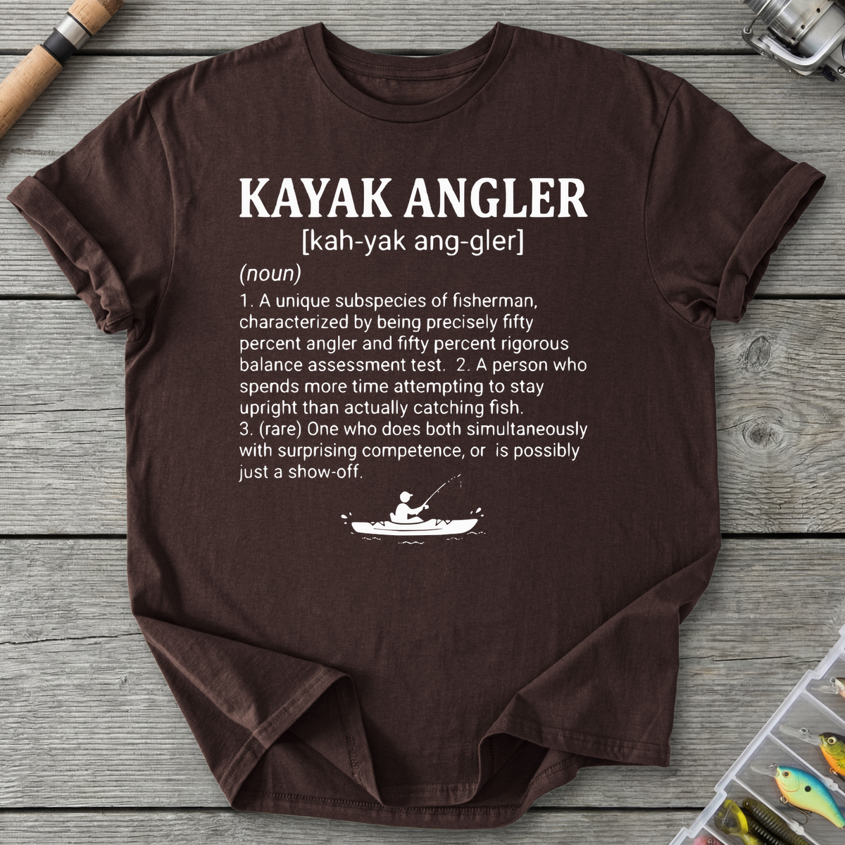 Kayak Angler Dictionary Definition T-Shirt