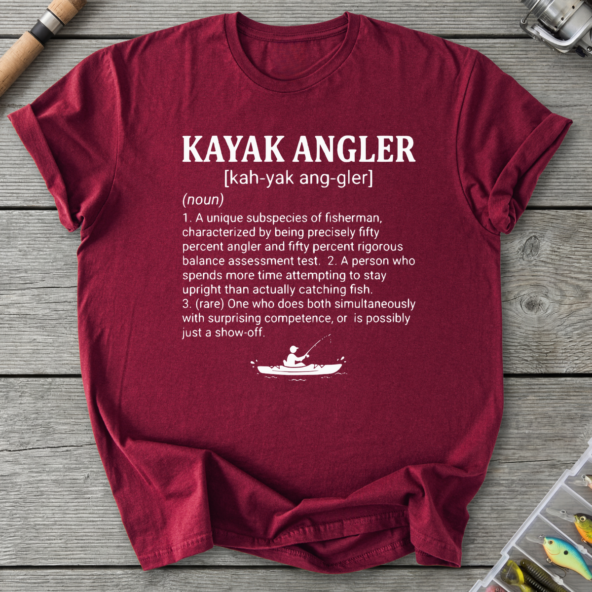 Kayak Angler Dictionary Definition T-Shirt