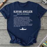 Kayak Angler Dictionary Definition T-Shirt