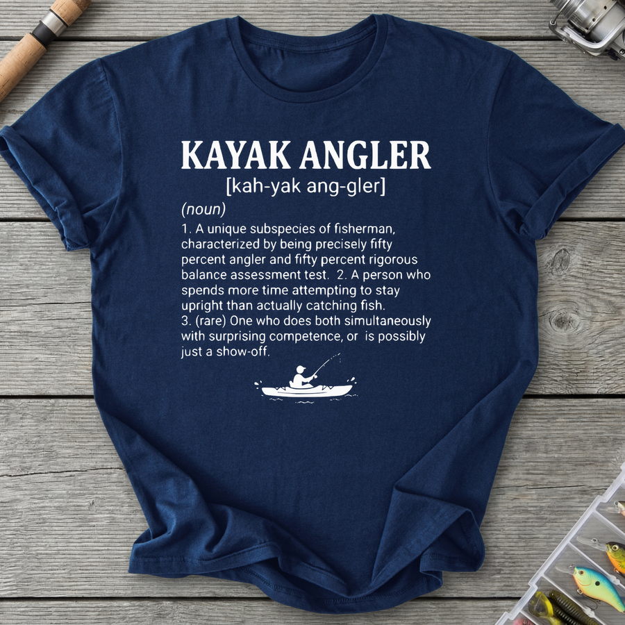 Kayak Angler Dictionary Definition T-Shirt