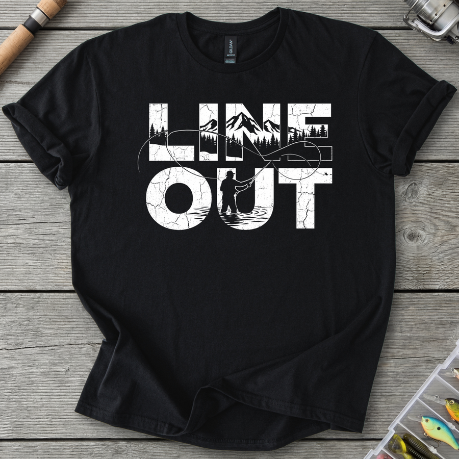 Line Out Fishing T-Shirt