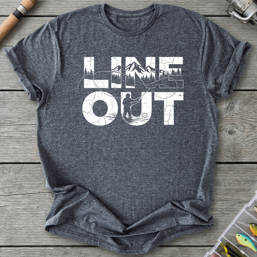 Line Out Fishing T-Shirt