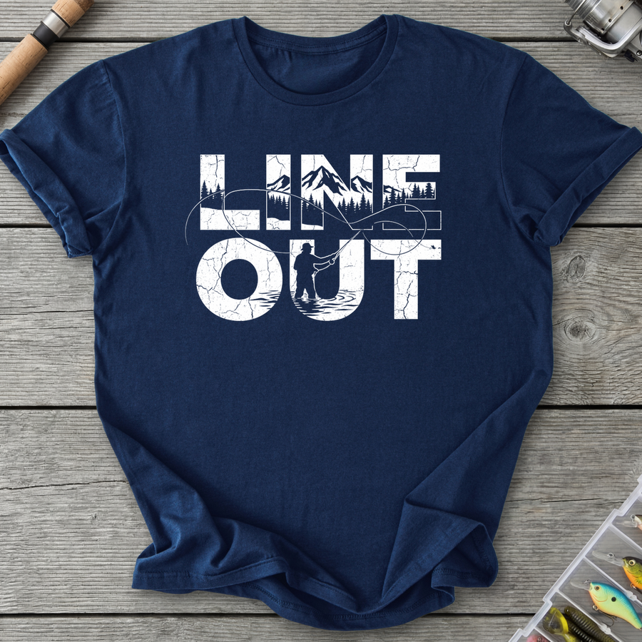 Line Out Fishing T-Shirt