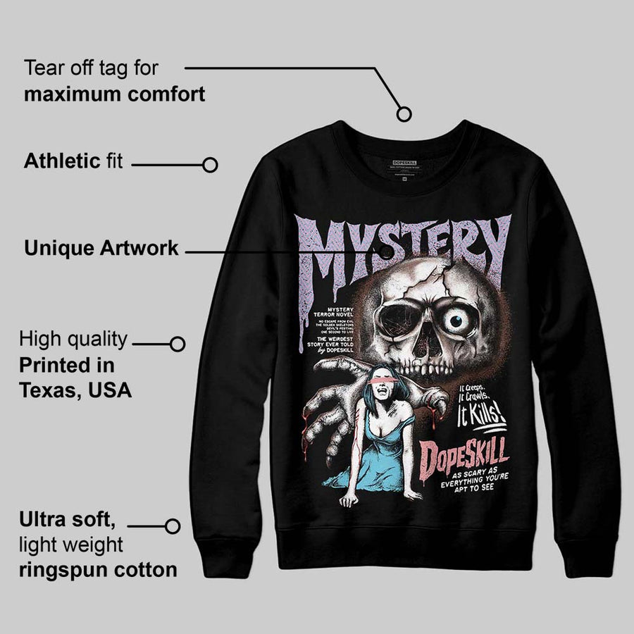 Harris Tweed x Denim Turquoise Dunk DopeSkill Sweatshirt Mystery Ghostly Grasp Graphic