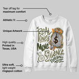 Olive Collection DopeSkill Sweatshirt Real Ones Move In Silence Graphic