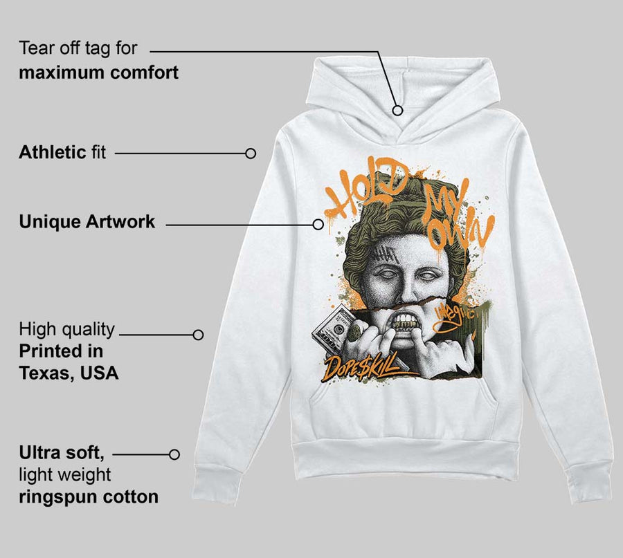 Olive Collection DopeSkill Hoodie Sweatshirt Hold My Own Graphic