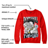 Cherry 11s DopeSkill Varsity Red Sweatshirt Sorry I've Been Trappin Graphic