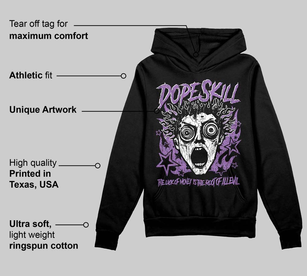 PURPLE Collection DopeSkill Hoodie Sweatshirt Root of Evil Graphic