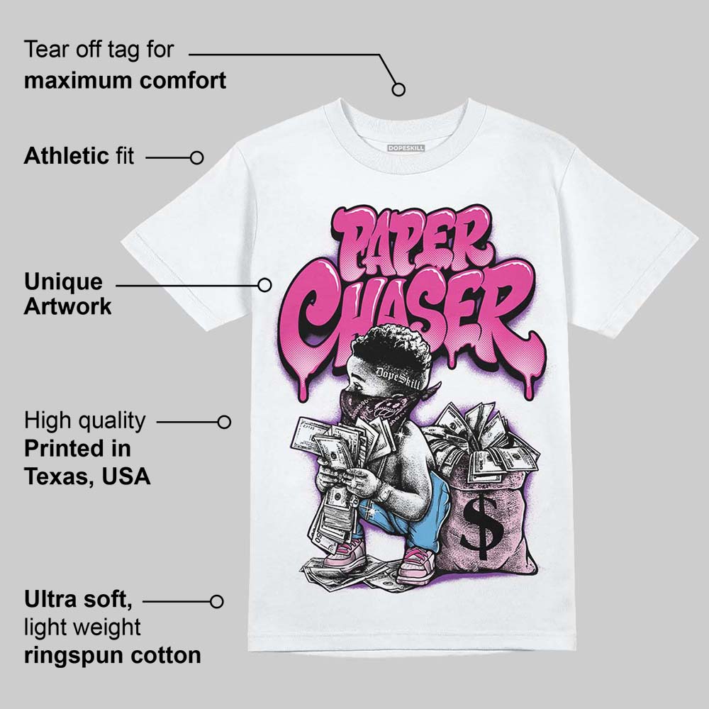 Pink 'Paper Chaser Boy' DopeSkill Graphic T-Shirt