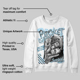 Legend Blue 11s DopeSkill Sweatshirt Pocket Change Graphic