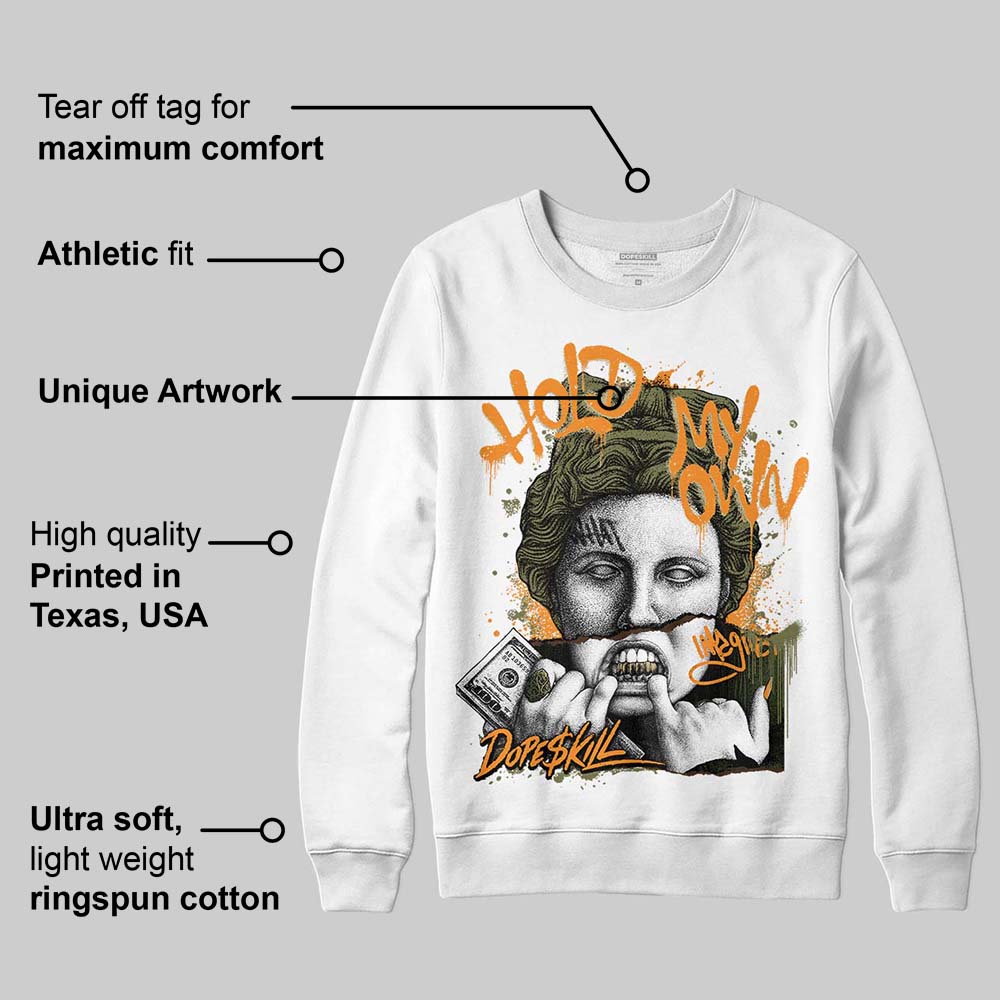 Olive Collection DopeSkill Sweatshirt Hold My Own Graphic