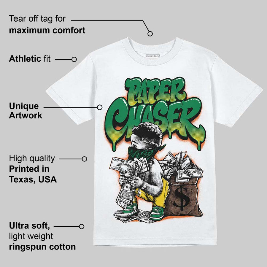 Green 'Paper Chaser Boy' DopeSkill Graphic T-Shirt