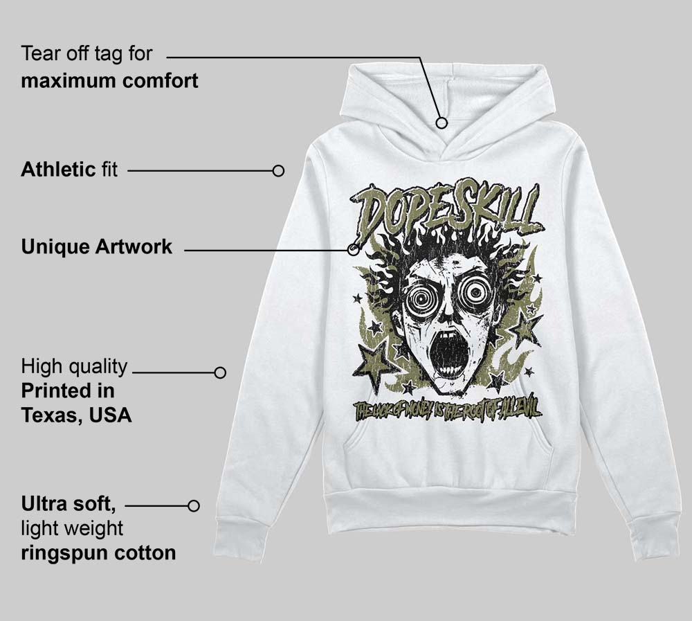 Olive Collection DopeSkill Hoodie Sweatshirt Root of Evil Graphic