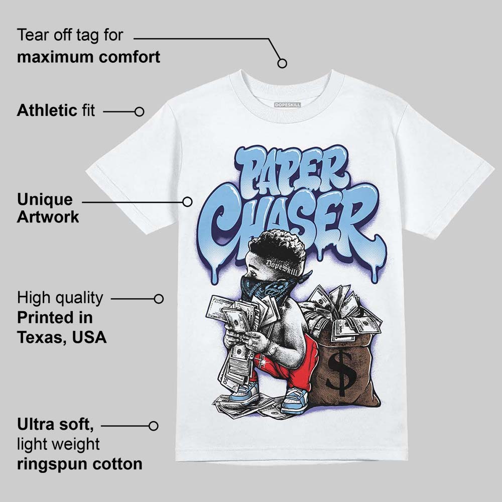 University Blue 'Paper Chaser Boy' DopeSkill Graphic T-Shirt
