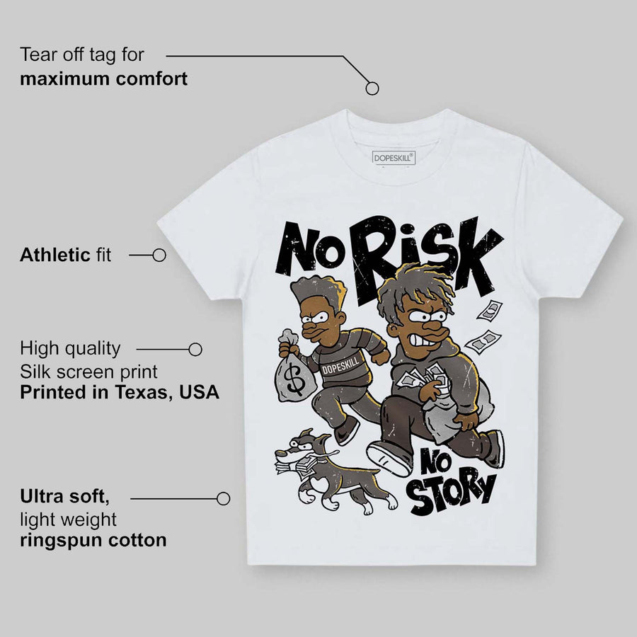 Cave Stone 4s DopeSkill Toddler Kids T-shirt No Risk No Story Graphic