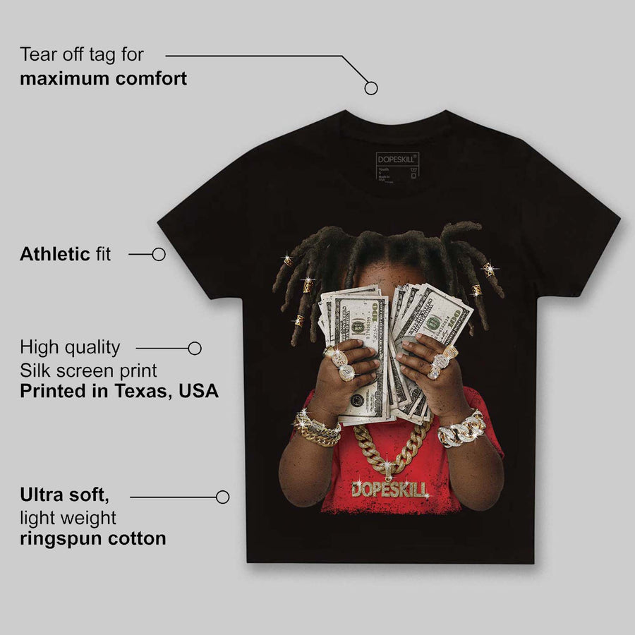 Black and White Collection DopeSkill Toddler Kids T-shirt Rich Youth Graphic