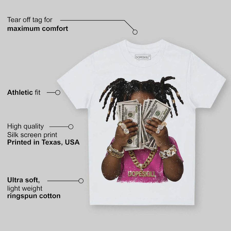 Pink Collection DopeSkill Toddler Kids T-shirt Rich Youth Graphic