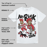 Fire Red “Black Tongue” 5s DopeSkill T-Shirt No Risk No Story Graphic