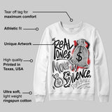 White Cement 4s DopeSkill Sweatshirt Real Ones Move In Silence Graphic