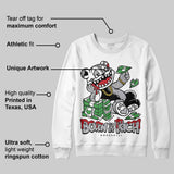 White Cement 4s DopeSkill Sweatshirt Born To Be Rich Graphic