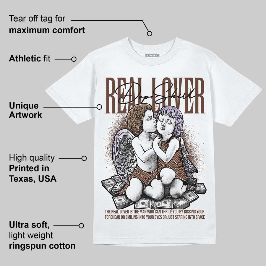 Harris Tweed x Sesame/Violet Mist Dunk DopeSkill T-Shirt Real Lover Graphic
