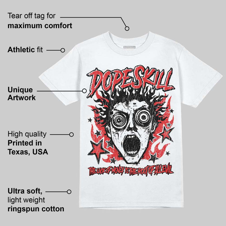 AJ 13 Chicago True Red Cherry DopeSkill T-Shirt Root of Evil Graphic